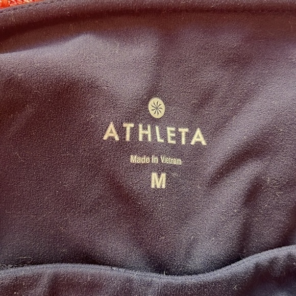 Athleta Navy Mesh Leggings Size M - Picture 5 of 6